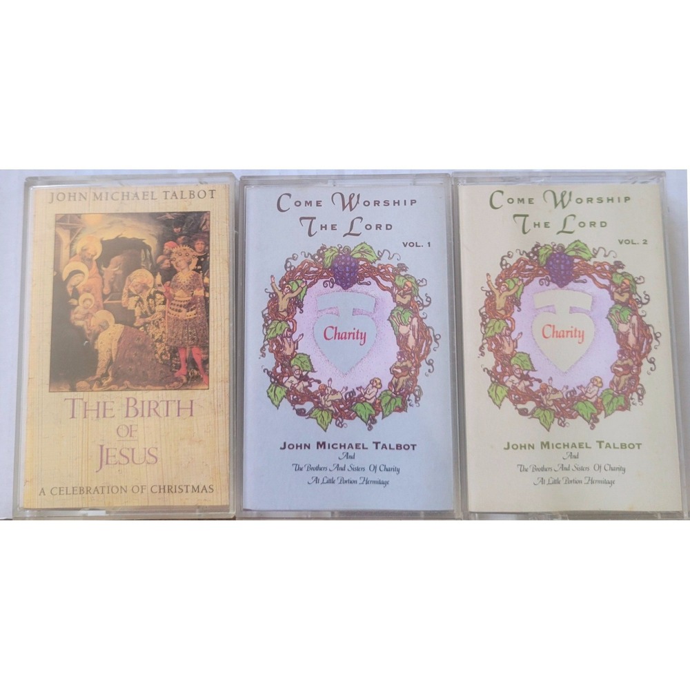 John Michael Talbot Cassette Tape Lot 3 VTG  Sparrow Records Christian Worship